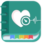 blood pressure diary: bp log android application logo